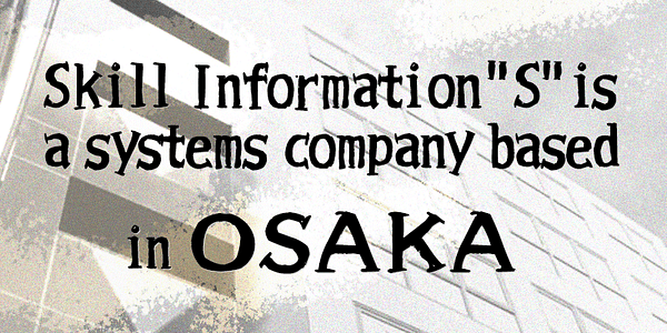 Karte mit der Schriftart SicSelfish in verschiedenen Schnitten