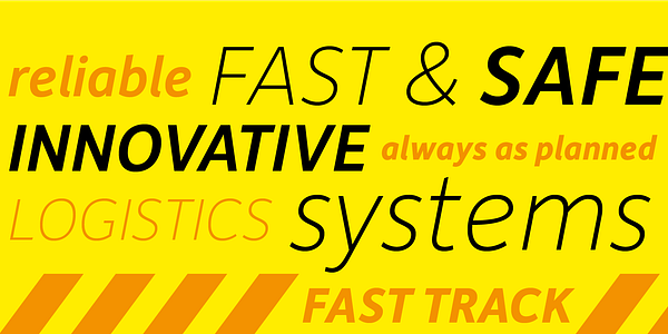 Card displaying Depot New typeface in various styles