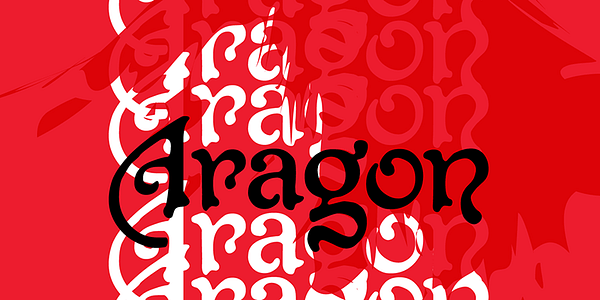 Card displaying P22 Aragon typeface in various styles