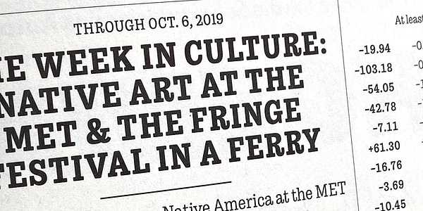 Card displaying Trevor typeface in various styles