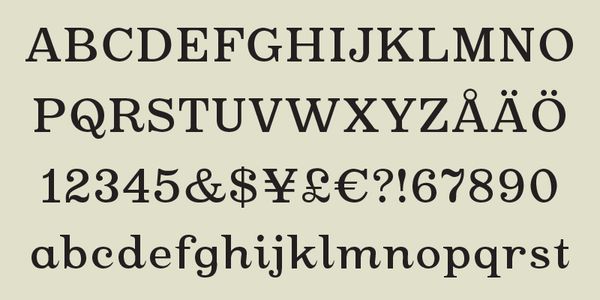 Card displaying Oxtail typeface in various styles