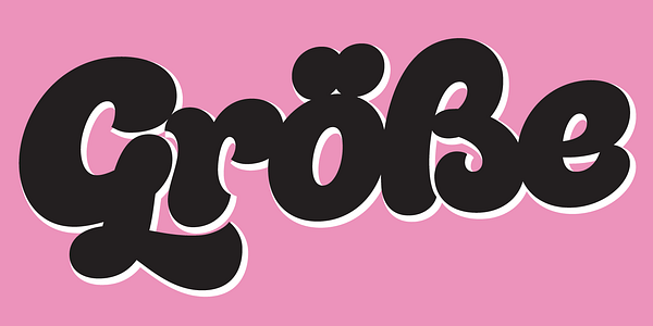 Card displaying Quinella typeface in various styles