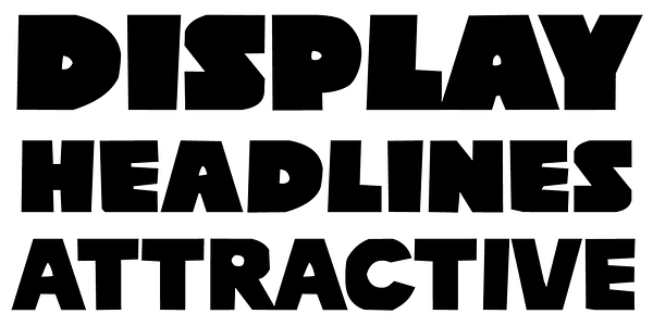 Card displaying Poleno typeface in various styles