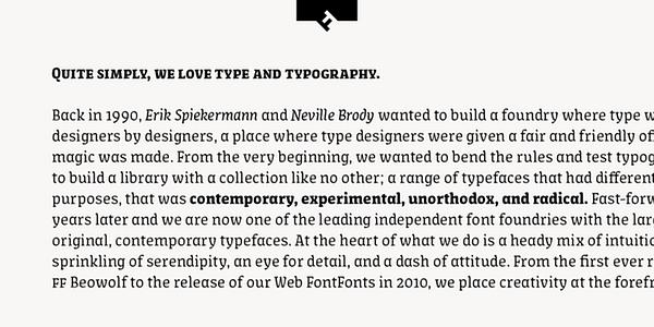 Card displaying FF Amman Serif typeface in various styles