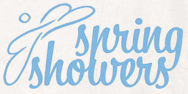 Card displaying Bistro Script typeface in various styles