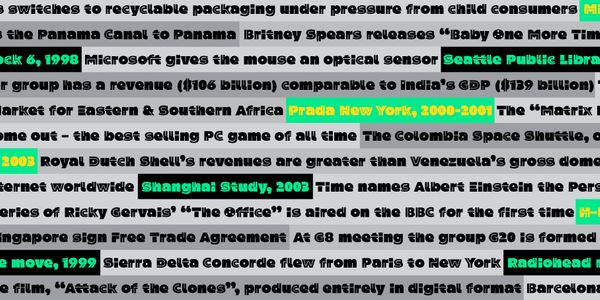 Card displaying Joc typeface in various styles