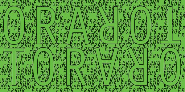 Card displaying Orator typeface in various styles