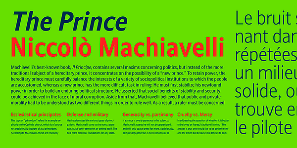 Card displaying Stroudley typeface in various styles