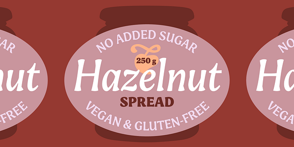 Card displaying Engria typeface in various styles