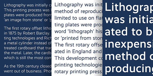 Card displaying Realist typeface in various styles