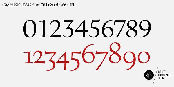 Card displaying BC Figural typeface in various styles