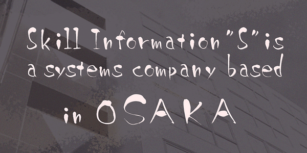 Card displaying SicBenigasa typeface in various styles