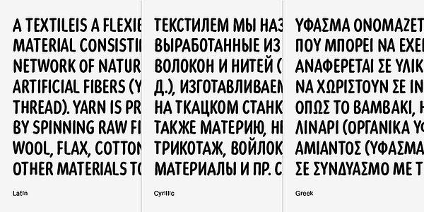 Card displaying Corsair PE typeface in various styles