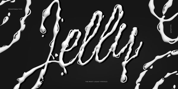 Card displaying Liquida typeface in various styles