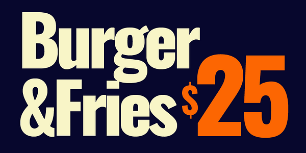 Card displaying Oswald typeface in various styles