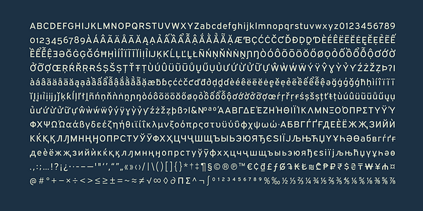 Card displaying Expressway typeface in various styles