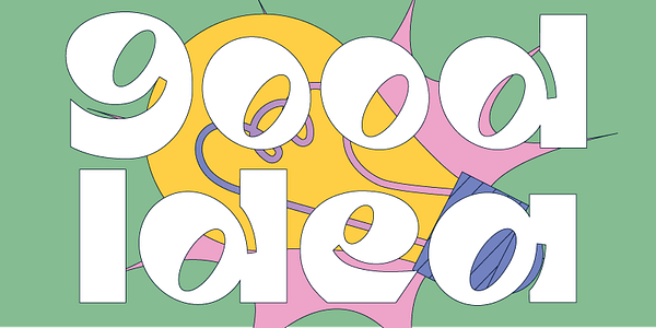 Card displaying Tumb typeface in various styles