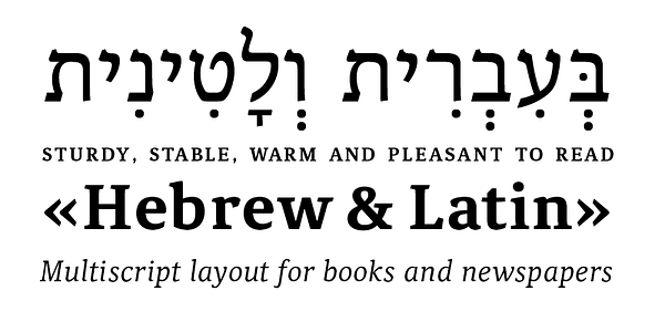 Card displaying Noam Text typeface in various styles