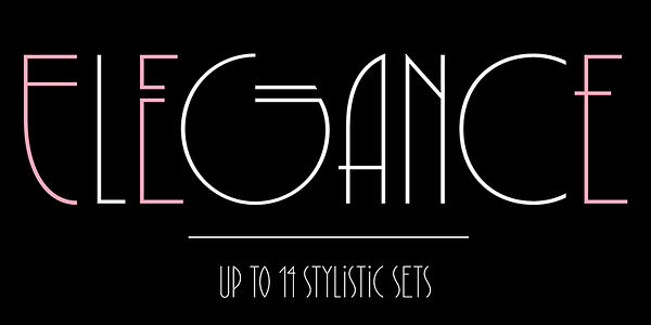 Card displaying Babylon Nouveau typeface in various styles