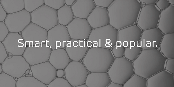 Card displaying New Rubrik typeface in various styles