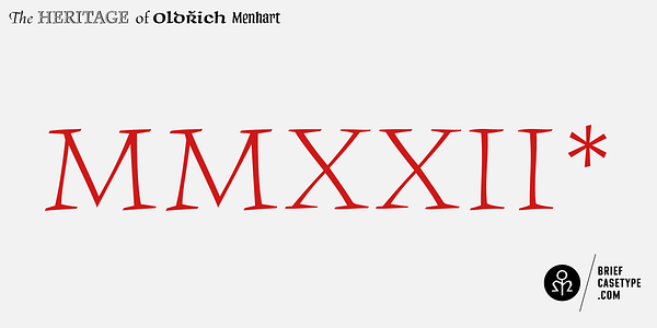 Card displaying BC Monument typeface in various styles