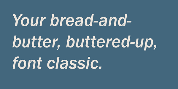 Card displaying Franklin Gothic URW typeface in various styles