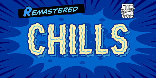 Card displaying CC Chills typeface in various styles
