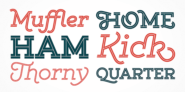 Card displaying Gist typeface in various styles