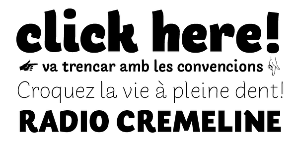 Card displaying Arlette typeface in various styles