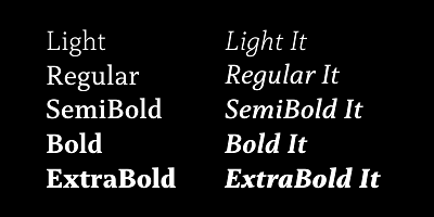 Card displaying Capitolina typeface in various styles