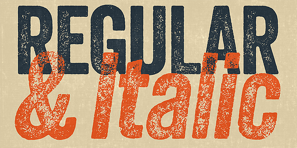 Card displaying Veneer typeface in various styles