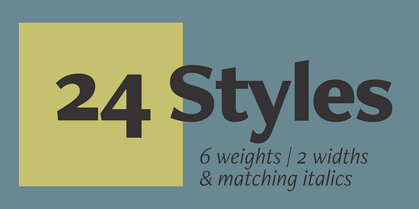 Card displaying Freight Neo typeface in various styles