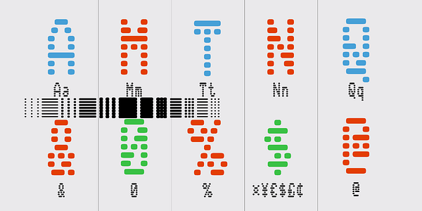 Card displaying BD Terminal Variable typeface in various styles