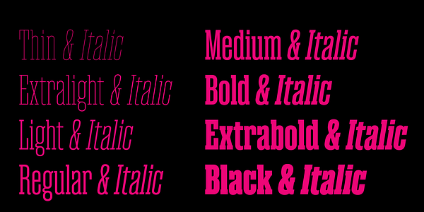 Card displaying Magno Serif Variable typeface in various styles