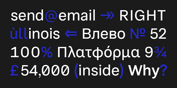 Card displaying Adapter PE Variable typeface in various styles