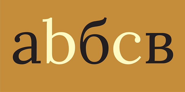 Card displaying Lora typeface in various styles