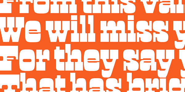 Card displaying Manicotti typeface in various styles