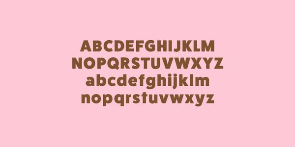 Card displaying FatFrank typeface in various styles