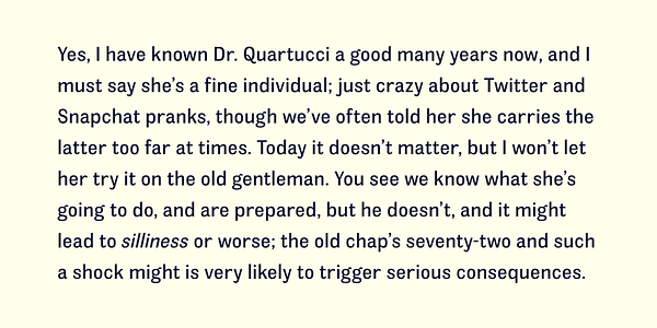 Carte présentant la police de caractères Meloche dans différents styles