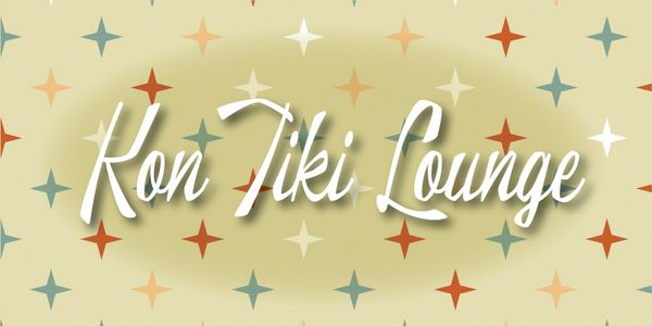 Card displaying Kon Tiki Lounge JF typeface in various styles