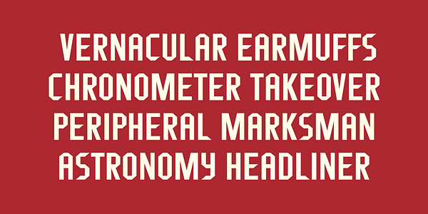 Card displaying Fragile Bombers typeface in various styles