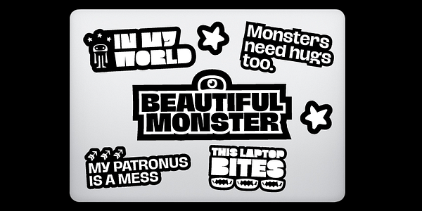 Card displaying Hagrid typeface in various styles