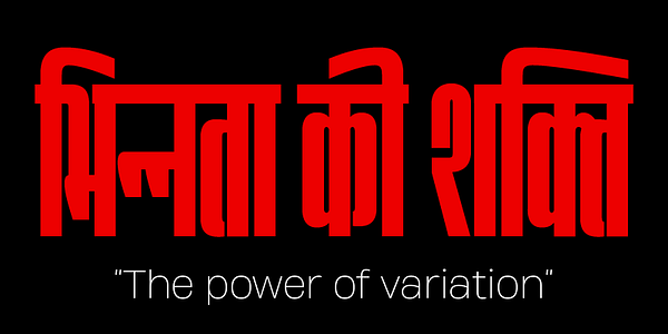 Card displaying Heading typeface in various styles