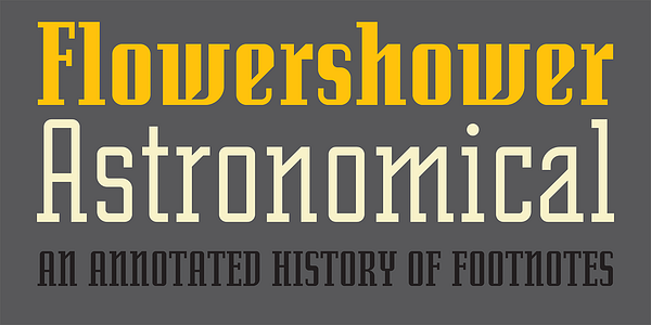 Card displaying Senator typeface in various styles