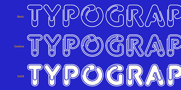 Card displaying Paper Clip Nova typeface in various styles