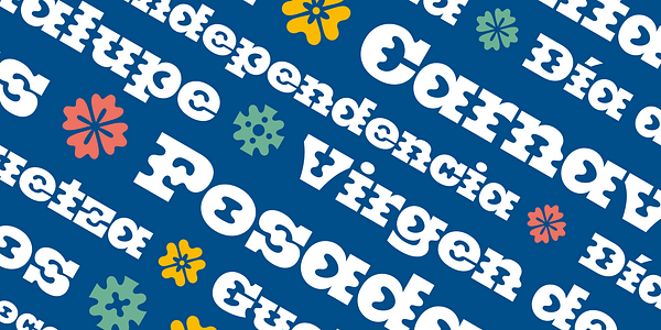 Card displaying Namioto typeface in various styles