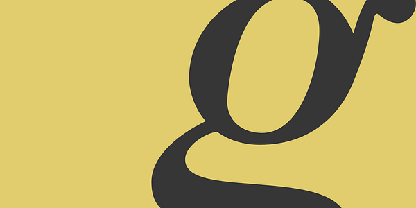 Card displaying Bodoni typeface in various styles