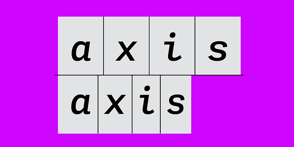 Card displaying Adelle Mono typeface in various styles