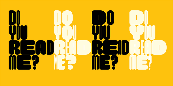 Card displaying Modulator Variable typeface in various styles
