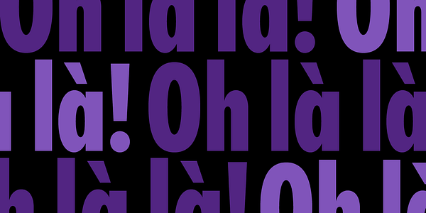 Card displaying Sofia Compact typeface in various styles